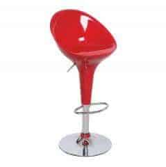 Barová židle ALBA NOVA - chrom / červená