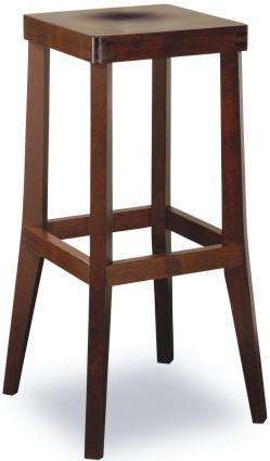 Levně ATAN Barová dřevěná židle 371 048 Daniel B4 ořech tmavý