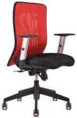 Kancelářská židle Calypso - dvoubarevná - Červená 13A11