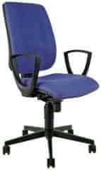 Kancelářská židle 1380 SYN FLUTE s područkami - modrá