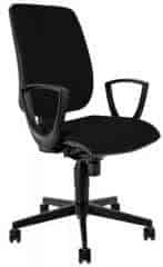 Kancelářská židle 1380 SYN FLUTE s područkami - černá