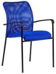 Jednací židle - TRITON BLACK - modrá