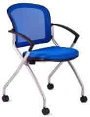Jednací židle - METIS - Modrá DK90