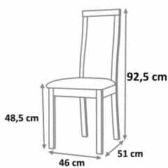 Jídelní židle ABRIL - wenge