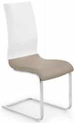 Jídelní židle K198 - Bílá/cappuccino