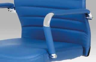 Kancelářská židle KA-Z615 - BLUE - koženka modrá