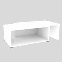 Konferenční rozkládací stolek DRON - bílá/bílá