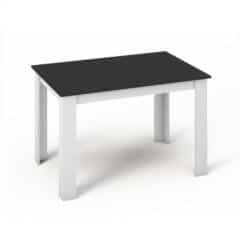 Jídelní stůl KRAZ 120x80 - Bílá / Černá