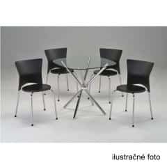 Jídelní židle BRISA - chrom + červený plast - Ilustrační foto