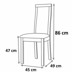Jídelní židle DELMA - třešeň