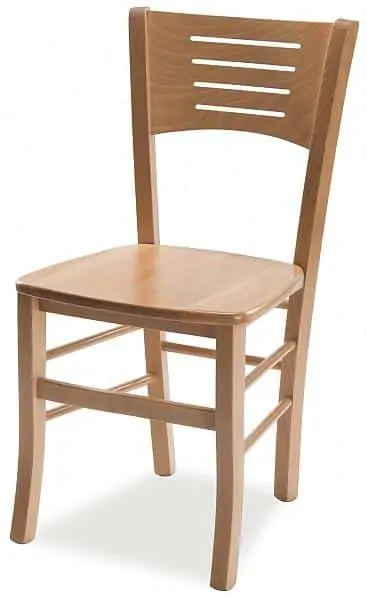 Levně MIKO Dřevěná židle Atala masiv Tmavě hnědá