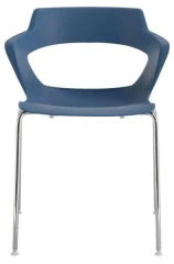 Konferenční židle 2160 PC Aoki - nečalouněná - Modrá RAL 5009