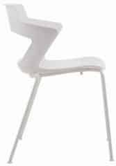 Konferenční židle 2160 PC Aoki - nečalouněná - Bílá
