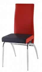 Jídelní židle F 106-2 červeno/černá
