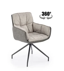 Otočné křeslo K523 - šedé