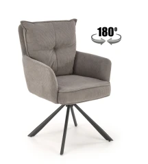 Otočné křeslo K528 - šedé
