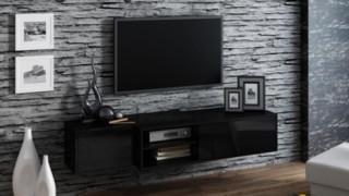 Televizní stolek Sigma 1E- černá/černá č.1