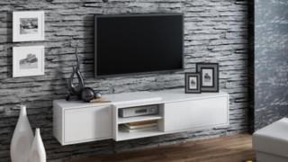 Televizní stolek Sigma 1F - bílá/bílá č.1