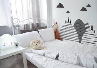 Dekorace za postel - Hory Skandinávské