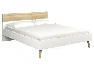 Postel Retro 380 bílá/dub