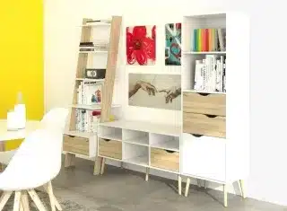 Postel Retro 380 bílá/dub