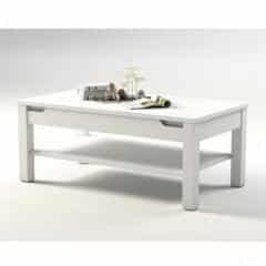 konferenční stolek, bílý vysoký lesk, ADONIS AS 96