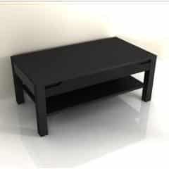 Konferenční stolek, černý vysoký lesk, ADONIS AS 96