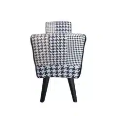 Designová lavice, vzorovaná látka, PEPITO TYP 7