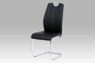 Jídelní židle DCL-409 BK - koženka černá
