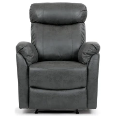 Relaxační sedačka 3+1+1, potah šedá látka v dekoru broušené kůže, funkce Relax I/II s aretací ASD-311 GREY3