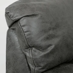 Relaxační sedačka 3+1+1, potah šedá látka v dekoru broušené kůže, funkce Relax I/II s aretací ASD-311 GREY3