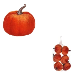 Dýně plastová s látkou, barva oranžová, cena za síťku (6 ks). PRL501 OR