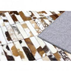 Luxusní koberec, kůže, typ patchworku, 69x140 cm, KOBEREC KOŽA typ4