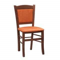 Jídelní židle Denny -
 Tmavě hnědá/Reginarca terracotta