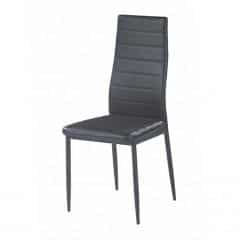 Židle, ekokůže černá / kov černá, COLETA NOVA