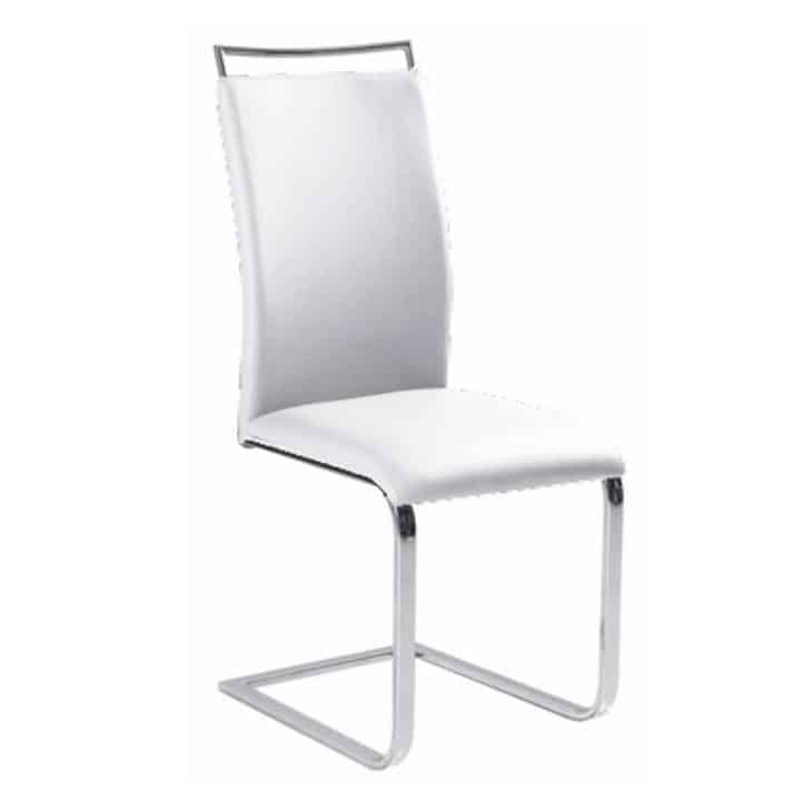 Tempo Kondela Jídelní židle BARNA NEW - bílá ekokůže + kupón KONDELA10 na okamžitou slevu 3% (kupón uplatníte v košíku)