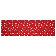 Běhoun červený - vánoční vzor, 100% polyester, 40 x 150 cm. UBR094-2