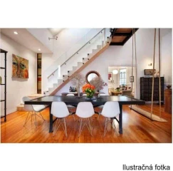 Židle - křeslo, bílá + chrom, FEMAN