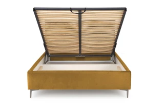 MODULO W5 łóżko 160 - wezgłowie musztardowy tap. Monolith 48 (1p=1szt)
