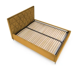 MODULO W5 łóżko 160 - wezgłowie musztardowy tap. Monolith 48 (1p=1szt)