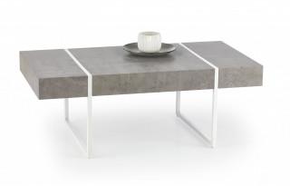 Konferenční stolek Tifany - Beton/bílá