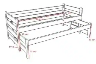 Postel s přistýlkou DPV 001