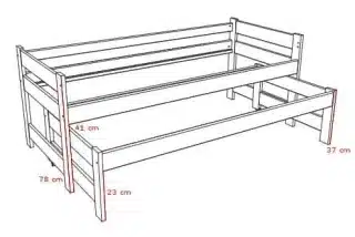 Postel s přistýlkou DPV 003