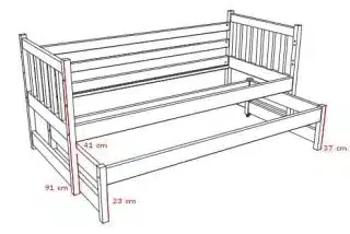 Postel s přistýlkou DPV 006