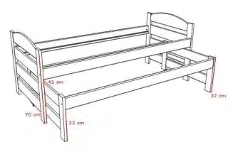 Postel s přistýlkou DPV 009