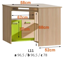 Psací stůl TEO L11