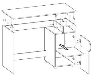 Psací stůl JOVO F8