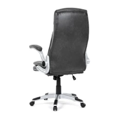 Křeslo kancelářské, šedá ekokůže, houpací mechanismus KA-F1218 GREY
