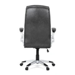 Křeslo kancelářské, šedá ekokůže, houpací mechanismus KA-F1218 GREY