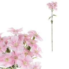 Hvozdík - umělá řezaná květina, světle růžová KUL007 PINK-LT